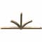 Ekena Millwork Redmond Rough Sawn Timber Gable Bracket, Douglas Fir, 96"W x 48"H x 4"D x 4"F, 12/12 Pitch GBW096X48X0404RED00RDF - alternate 4